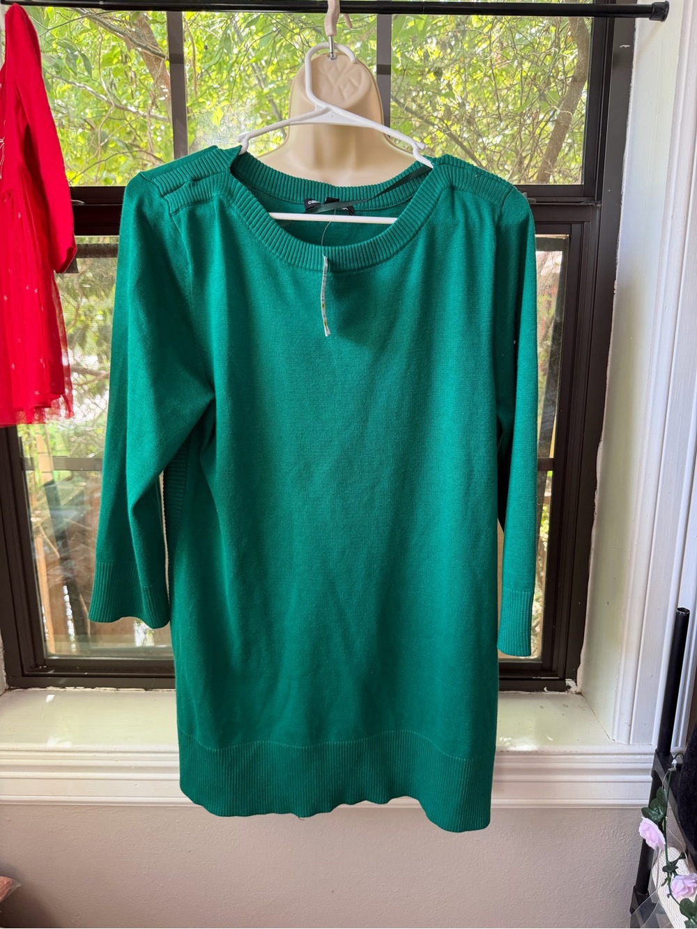 Cable & Gauge Teal-Green Crewneck Sweater